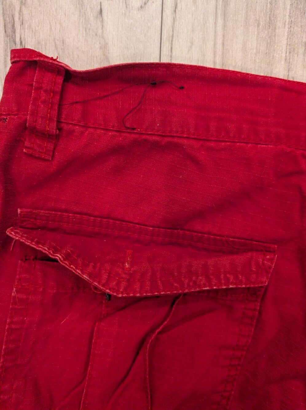 Southpole Men’s Red Cargo Shorts Size 32 Streetwear Y2K Skater Utility - Picture 5 of 10